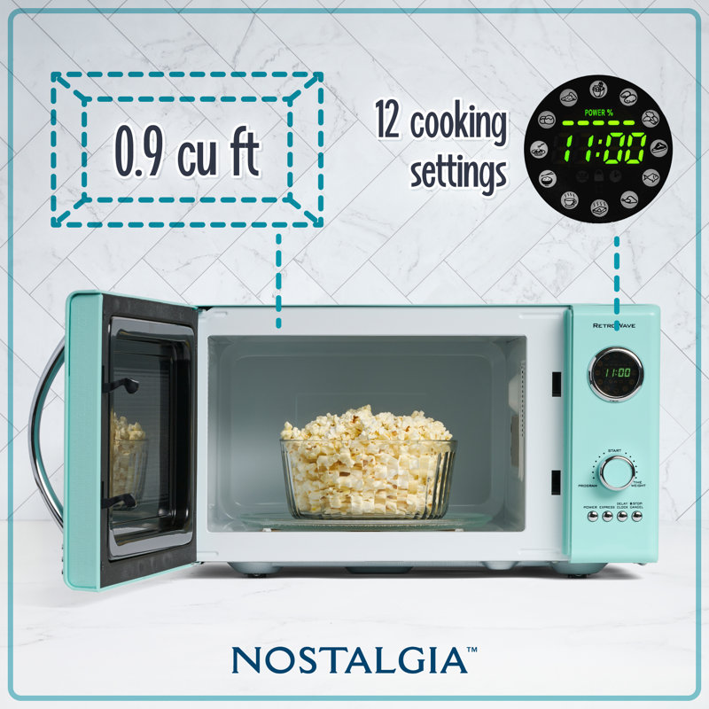 Nostalgia Retro 0.9 Cu. Ft. Microwave Oven, 800 Watts & Reviews
